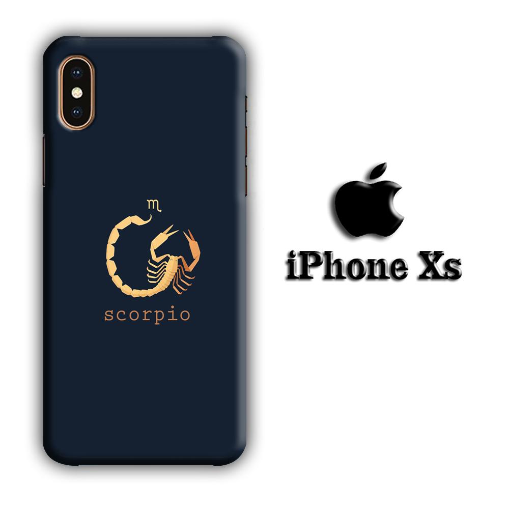 Zodiac Scorpio 002 coque 3D iPhone Xs
