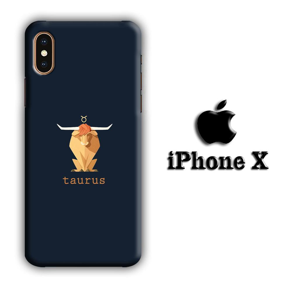 Zodiac Taurus 002 coque 3D iphone X
