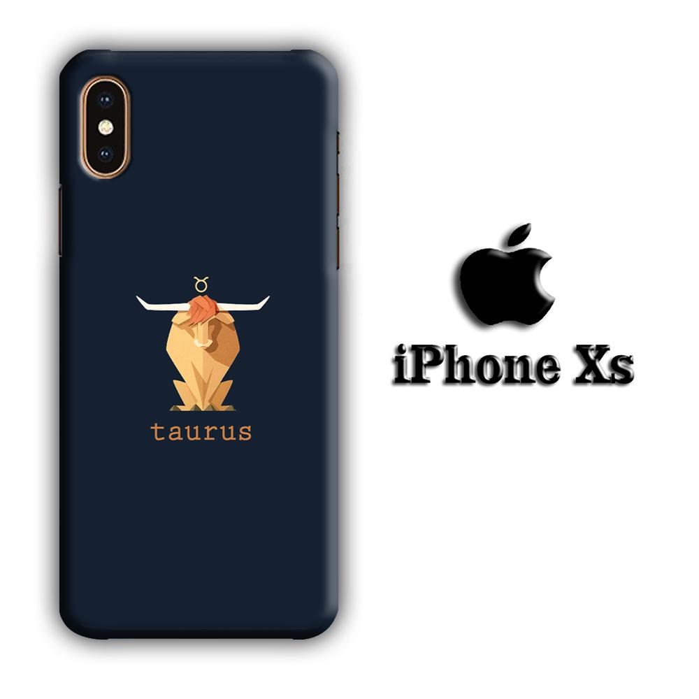 Zodiac Taurus 002 coque 3D iPhone Xs