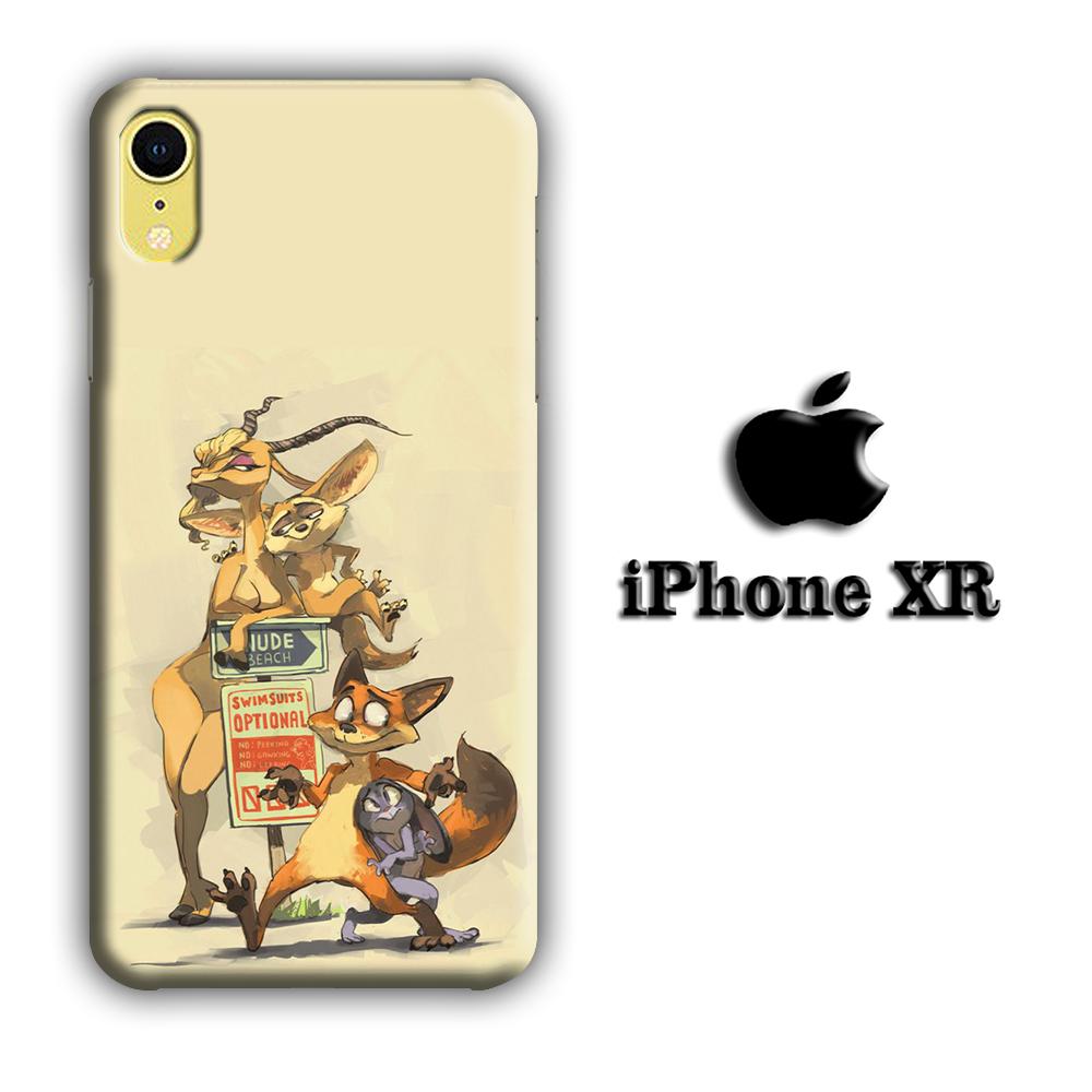 Zootopia Nick And Gazelle coque 3D iPhone XR