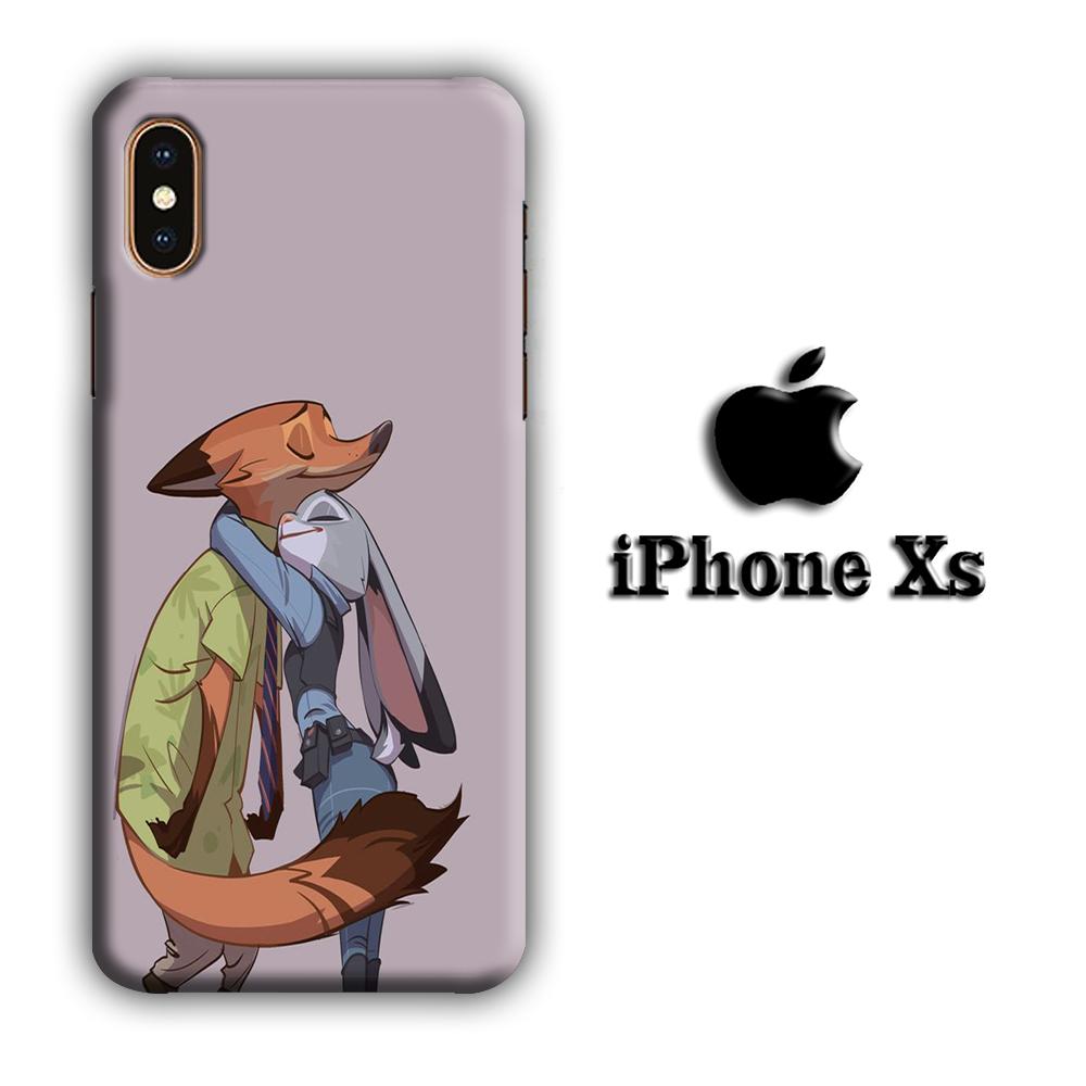 Zootopia Nick Love Hug Pose coque 3D iPhone Xs