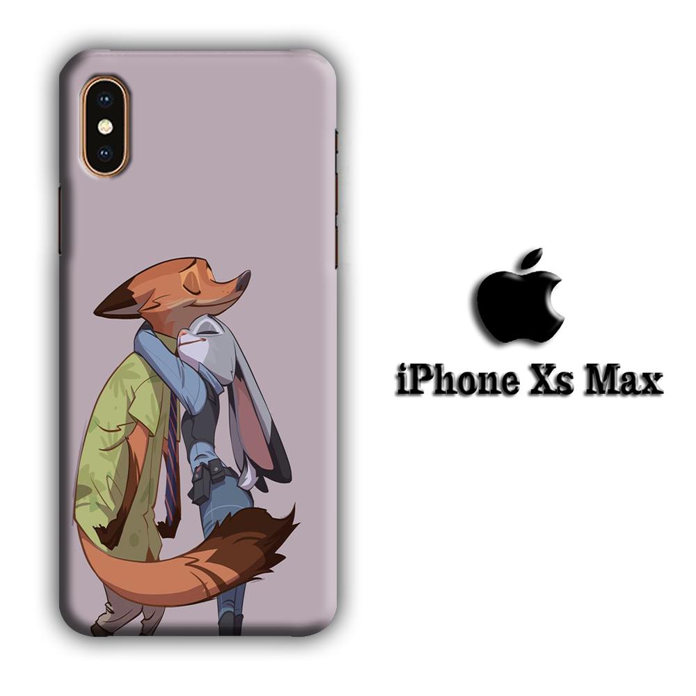 Zootopia Nick Love Hug Pose coque 3D iPhone Xs Max