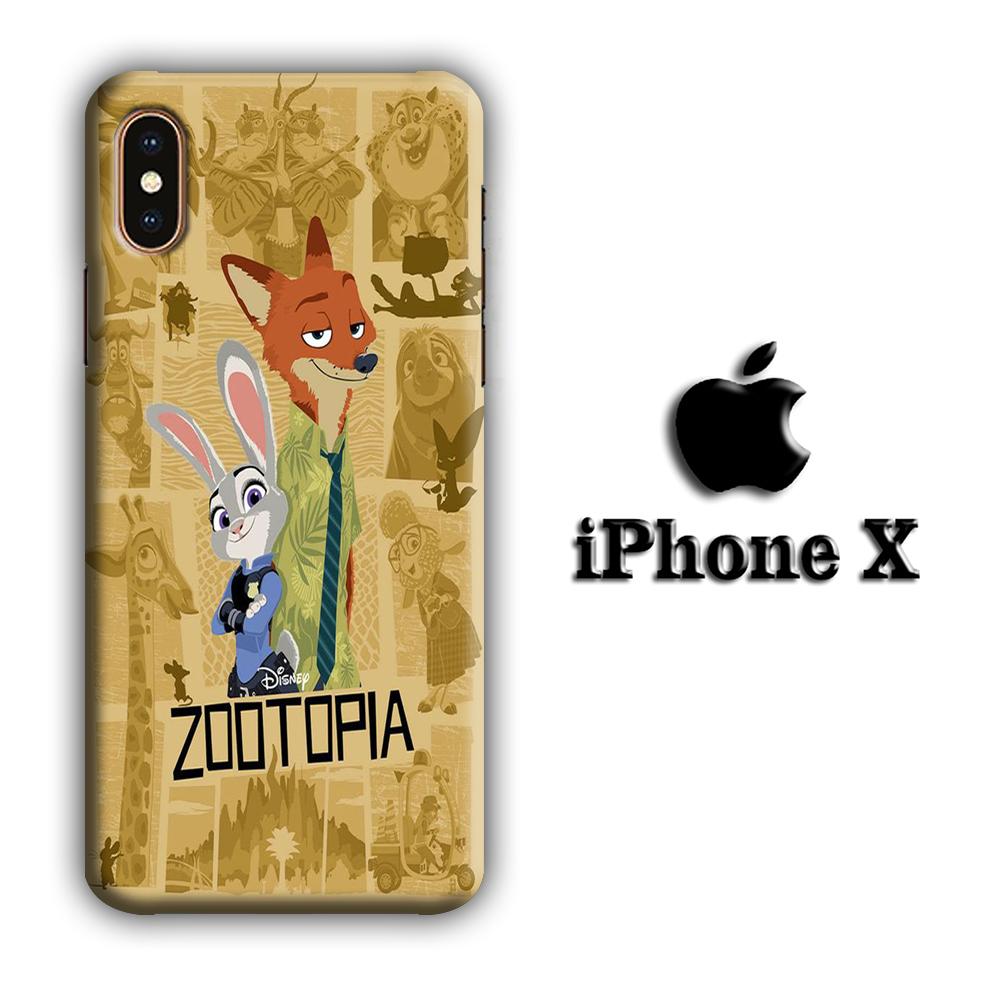 Zootopia Wallpaper Nick coque 3D iphone X