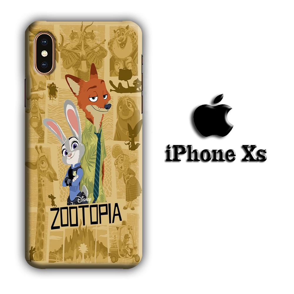 Zootopia Wallpaper Nick coque 3D iPhone Xs