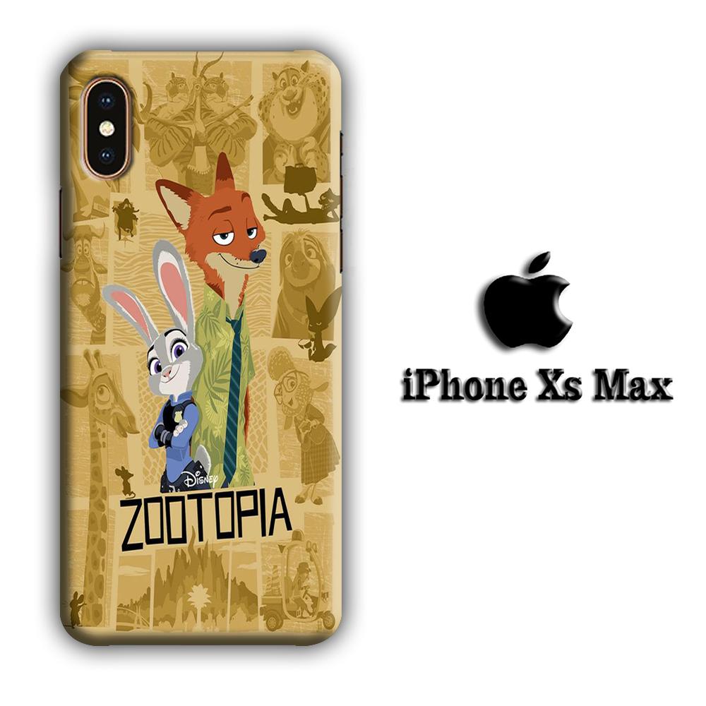 Zootopia Wallpaper Nick coque 3D iPhone Xs Max