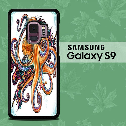 Octopus Inks O3448 coque Samsung Galaxy S9