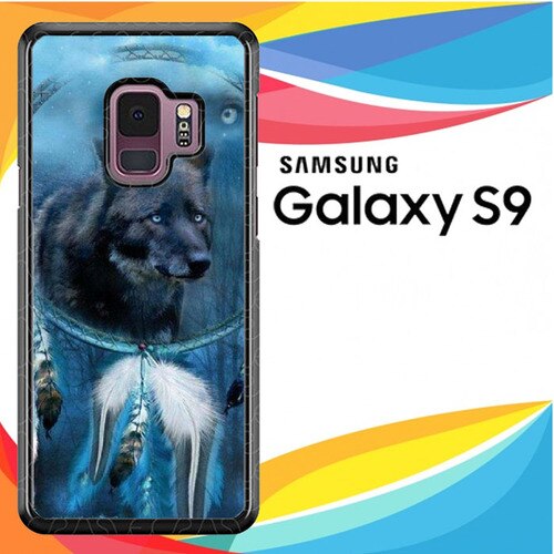 WOLF DREAM CATCHER F0247 coque Samsung Galaxy S9