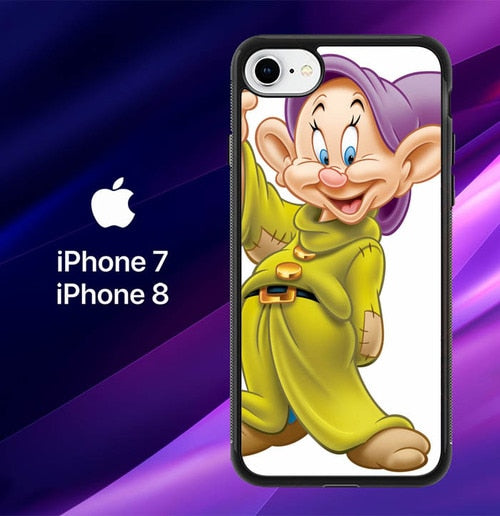 Disney Snow White 7 Dwarf Dopey Z0704 coque iPhone 7 , iPhone 8