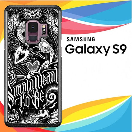 Jack And Sally Muertitos The Nightmare Before Christmas F0874 coque Samsung Galaxy S9