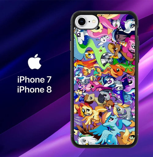 MY LITTLE PONY COLLAGE Z1359 coque iPhone 7 , iPhone 8