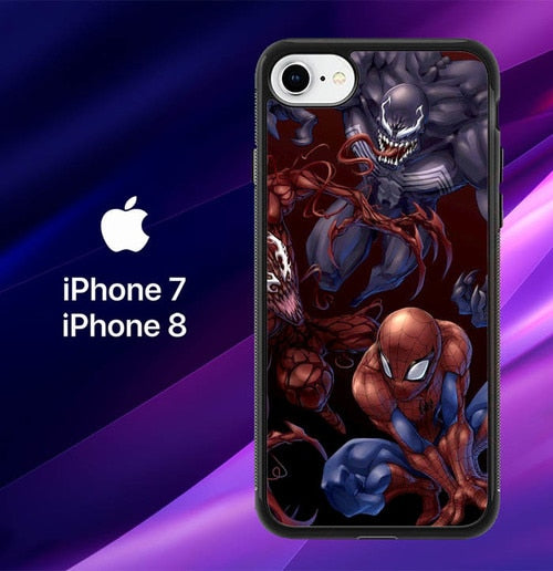 Spiderman Venom Carnage Back Z1619 coque iPhone 7 , iPhone 8