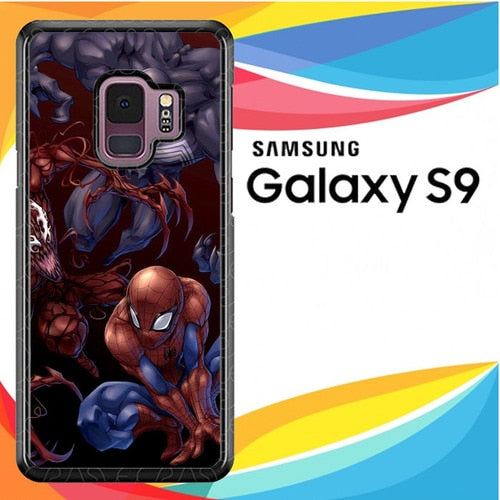 Spiderman Venom Carnage Back Z1619 coque Samsung Galaxy S9