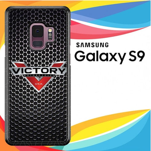 VICTORY MOTORCYCLE LOGO Z3877 coque Samsung Galaxy S9