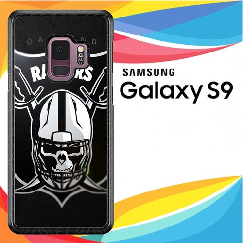 Oakland Raiders logo Z4061 coque Samsung Galaxy S9