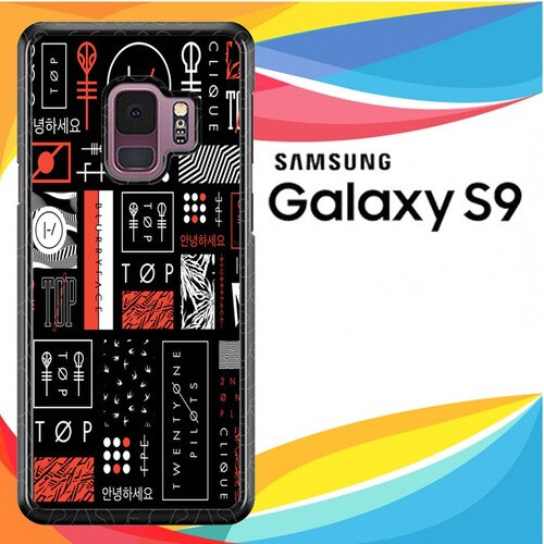 Twenty One Pilots Stripe Logo Z4200 coque Samsung Galaxy S9