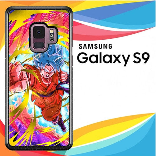 Son goku super saiyan god blue kaioken Z4884 coque Samsung Galaxy S9