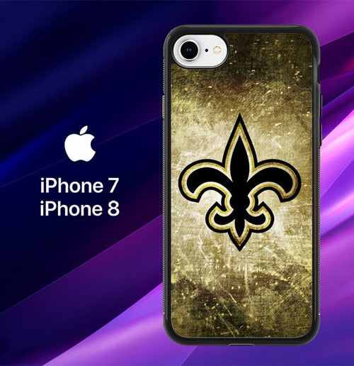 New Orleans Saints gold Z4895 coque iPhone 7 , iPhone 8