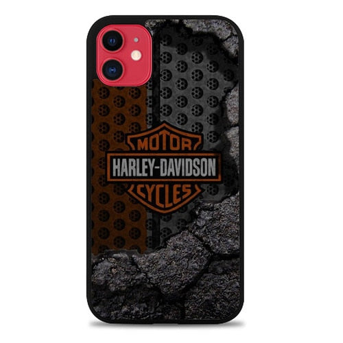 Coque iphone 5 6 7 8 plus x xs xr 11 pro max Harley Davidson Logo Z5685