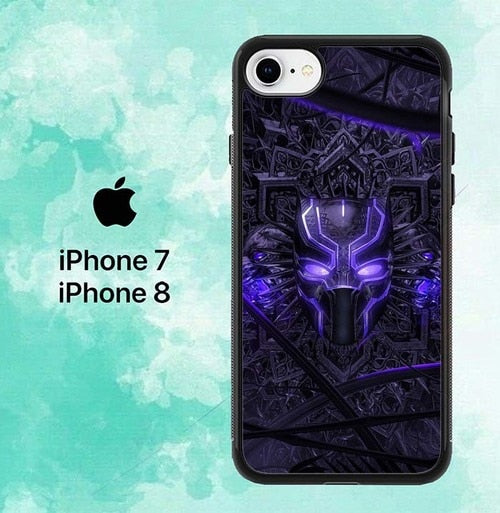 Black Panther Logo Head Z4304 iPhone 7 , 8 Case
