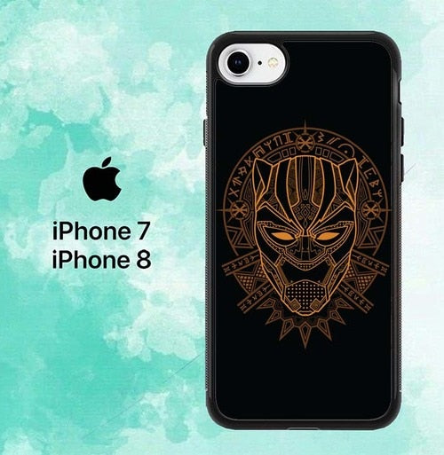 art black panther gold Z4305 iPhone 7 , 8 Case