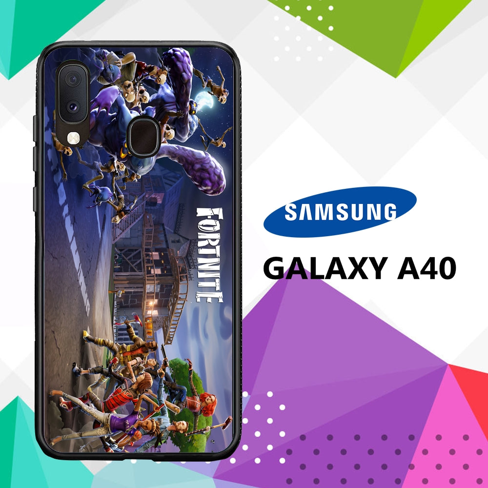 coque case samsung galaxy a40 B2924 fortnite wallpaper 32wJ7