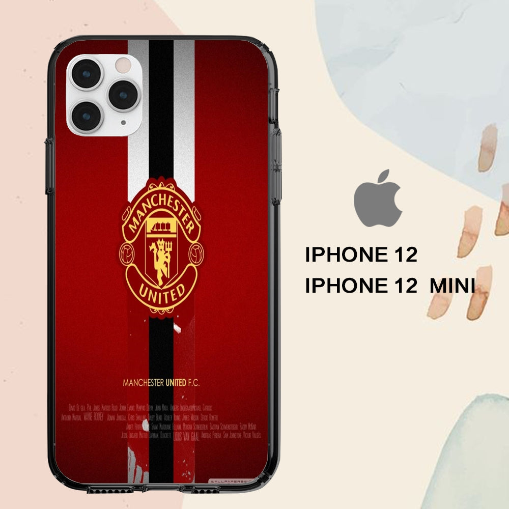 coque iPhone 12 mini pro max case C0103 Manchester United Wallpaper 203xL6