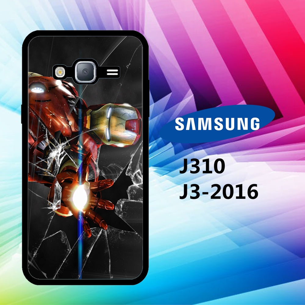 coque samsung J3 2016 J310 Iron man wallpaper