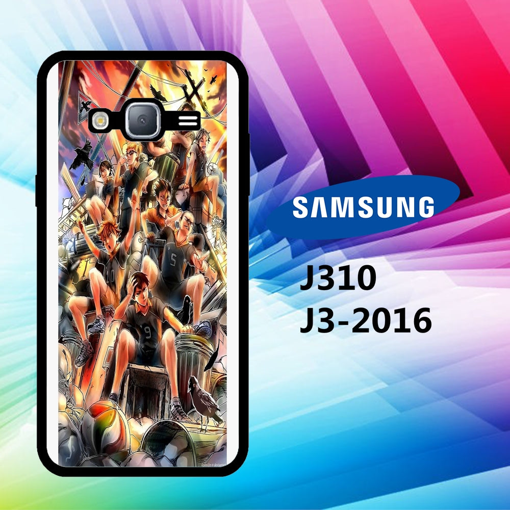 coque samsung J3 2016 J310 haikyuu wallpaper