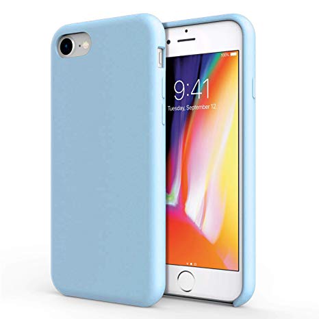 coque apple iphone 8 bleu pastel