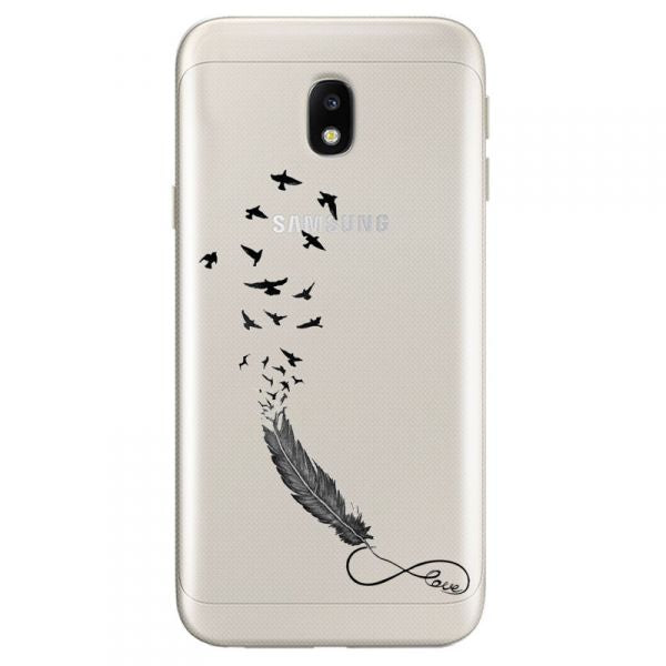 coque avec plume samsung galaxy j3 2017