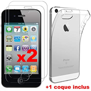 coque et verre trempe iphone 4