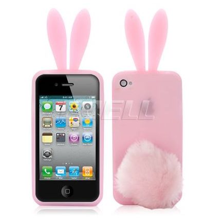 coque iphone 4 lapin rose