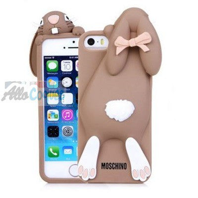 coque iphone 4 lapin silicone