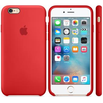 coque iphone 6 apple silicone rouge