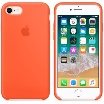 coque iphone 8 apple orange