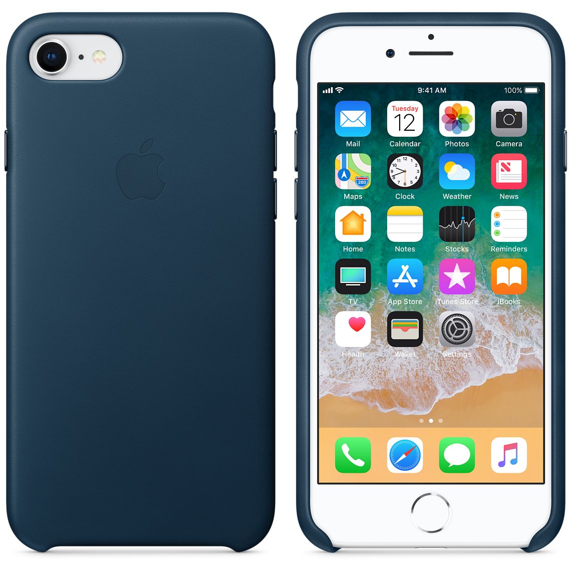 coque iphone 8 bleu apple
