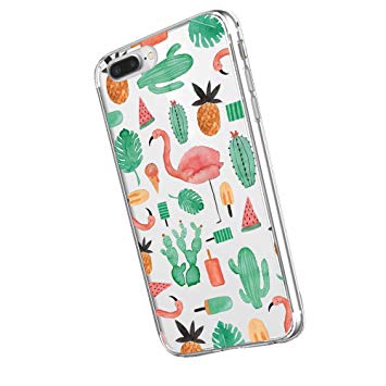 coque iphone 8 cactus ananas flamant