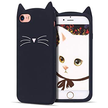 coque iphone 8 chat silicone