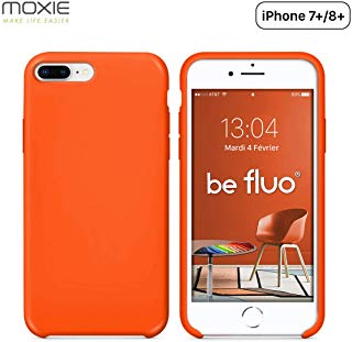 coque iphone 8 plus antichoc orange