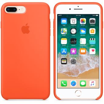 coque iphone 8 plus orange