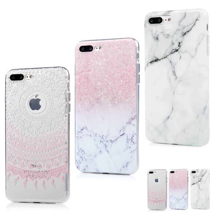 coque iphone 8 plus silicone transparent motif