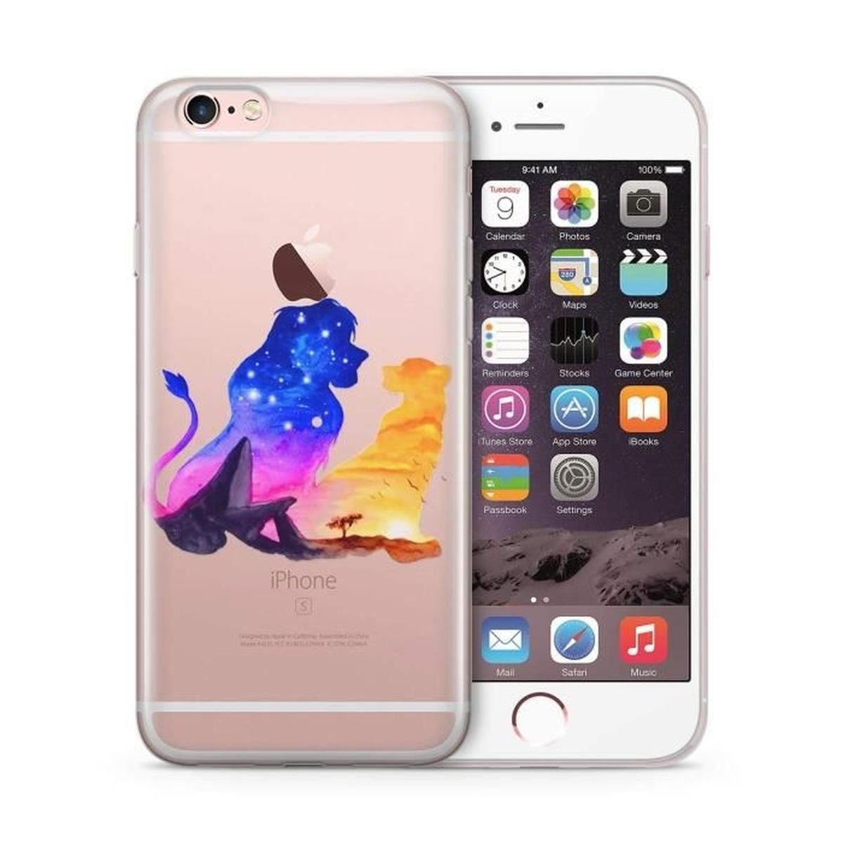 coque iphone 8 roi lion transparente