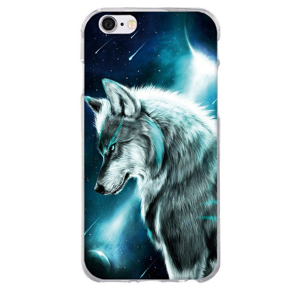 coque iphone 8 silicone loup