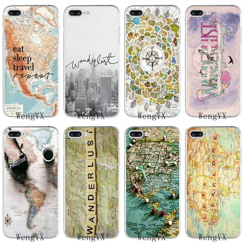 coque iphone 8 silicone wanderlust