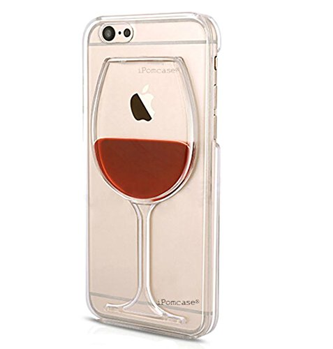 coque iphone 8 verre de vin liquide