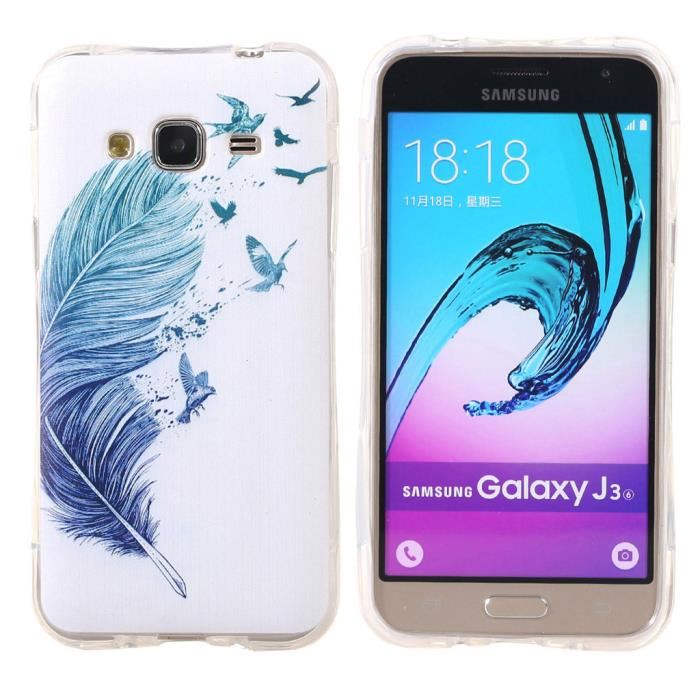 coque plume samsung j3 2016