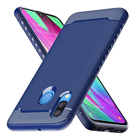 coque pour samsung a40 bleu