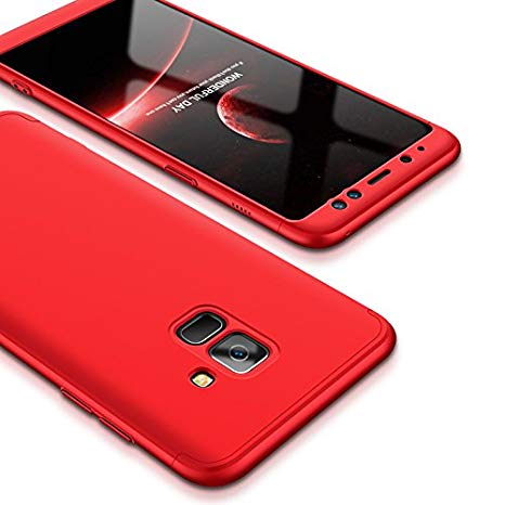 coque rouge samsung a8