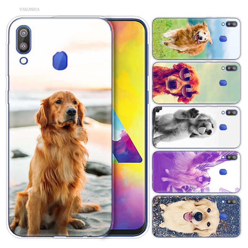 coque samsung a50 golden retriever