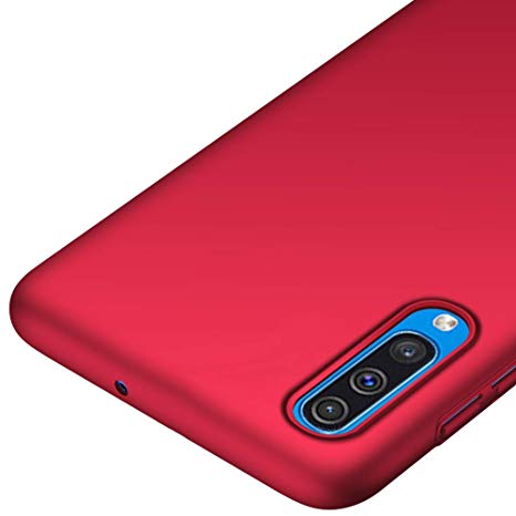 coque samsung a50 rouge rigide